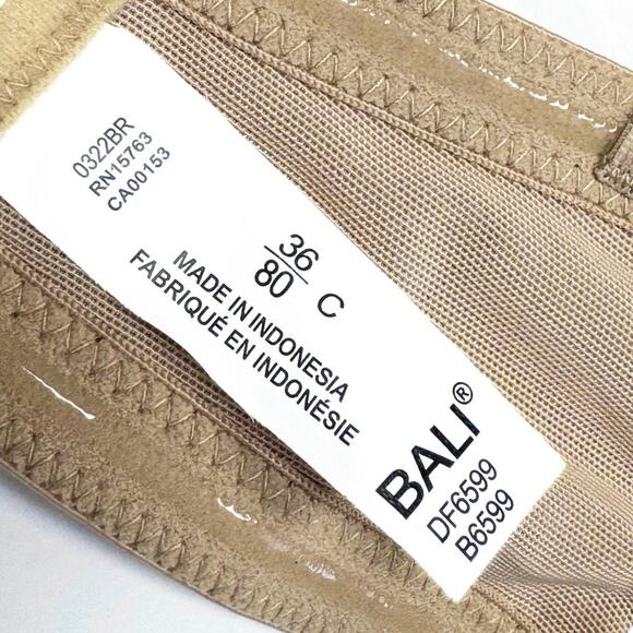 Bali 7 Ways To Wear Underwire Bra 36C With or Without Straps Multi-way - Picture 8 of 8